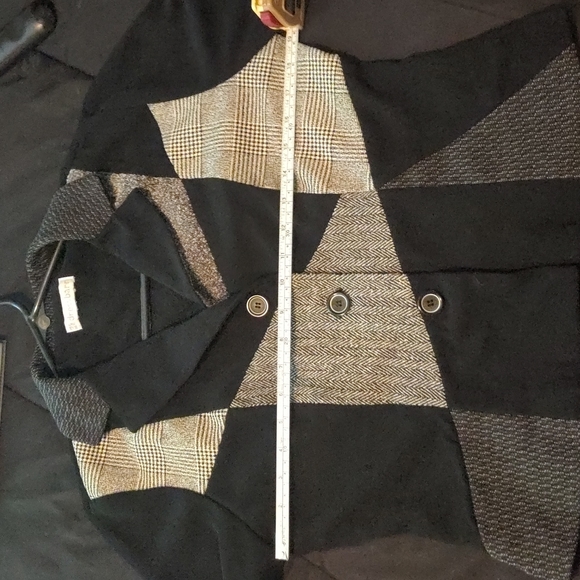 Dress Barn, Black and Gray Suit Jacket, No Size on Tag - Picture 10 of 17